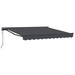 vidaXL Auvent Rétractable Anthracite 300 x 250 cm Polyester et métal
