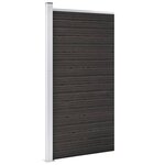 vidaXL Panneau de clôture WPC 95x186 cm Gris