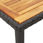 vidaXL Ensemble à manger de jardin avec coussins 3 Pièces Noir
