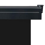 vidaXL Auvent latéral de balcon 165x250 cm noir