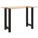 vidaXL Pieds de table de bar Noir 2 pièces 40 x (90-91) cm Acier
