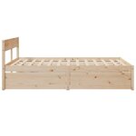 vidaXL Cadre de lit sans matelas 140x200 cm bois massif de pin
