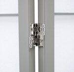 Paravent Shoji gris 4 panneaux en bois  Séparateur de pièce pliable