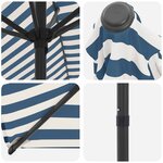 vidaXL Parasol de jardin 230 x 230 cm Polyester Rectangulaire