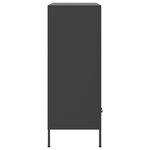 vidaXL Buffet haut noir 68x39x101 5 cm acier