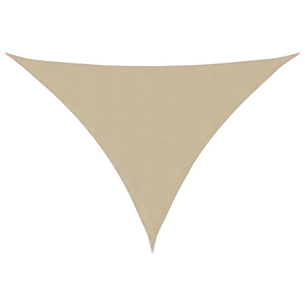 vidaXL Voile d'ombrage beige 7x5x5 m 100   polyester oxford