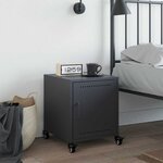 vidaXL Table de chevet anthracite 36x39x43 5 cm acier