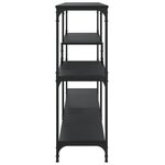vidaXL Table console noir 160x32x95 cm bois d'ingénierie