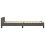 vidaXL Cadre de lit sans matelas gris foncé 90x190 cm velours