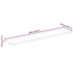 vidaXL Dessus de table 160x50x3 8cm rectangulaire bois massif manguier