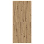 vidaXL Armoire à chaussures Chêne artisanal 80x35 5x180 cm Bois d'ingénierie