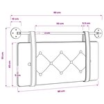 vidaXL Tête de lit suspendue PU antique
