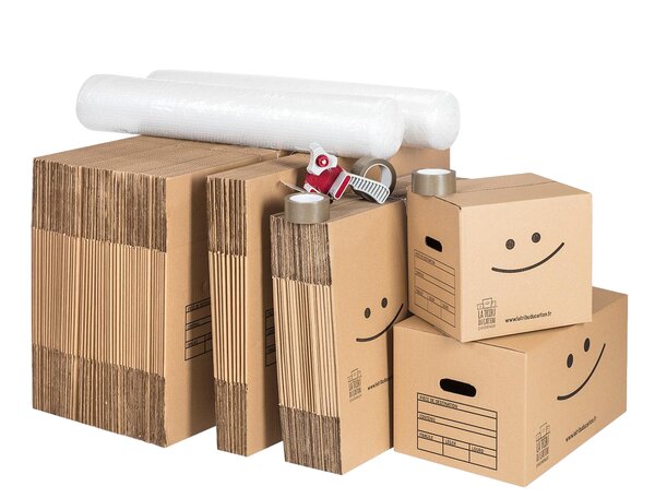 Kit déménagement T5 renforcé + 1 dévidoir adhésif offert