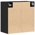 Armoire Murale vidaXL Chêne Noir 60x31x60 cm Bois d'ingénierie