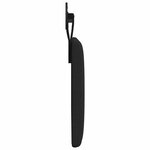 vidaXL Tête de lit suspendue Noir Tissu