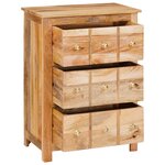 vidaXL Buffets & Commodes Marron 55 x 35 x 75 cm Bois de mangue massif