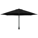 vidaXL Parasol de jardin Noir  Noir 248 x 248 x 148 cm