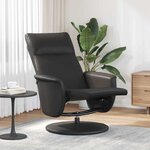 vidaXL Fauteuil de massage inclinable Noir Simili cuir