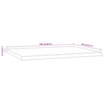 vidaXL Dessus de table 100x80x2 5 cm rectangulaire bois massif acacia
