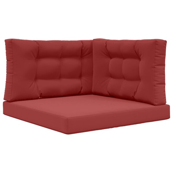 vidaXL Coussin de canapé d'extérieur Polyester Bordeaux 80 x 80 cm