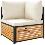 vidaXL Salon de jardin avec coussins 8 Pièces bois massif d'acacia
