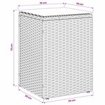 vidaXL Table d'appoint Noir polyrotin