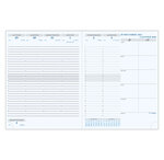 Semainier de bureau Horizons 27 Barbara répertoire 270x210 mm Noir EXACOMPTA