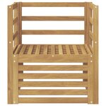 vidaXL Canapé d’extérieur Bois d'Acacia Massif Blanc