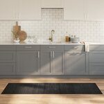 vidaXL Tapis rectangulaire gris 60x200 cm bambou