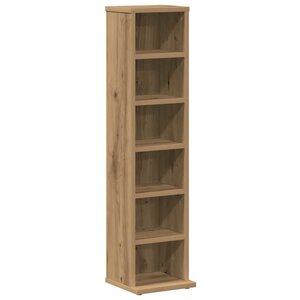 vidaXL Armoire à CD chêne artisanal 21x20x88 cm bois d'ingénierie