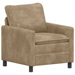 vidaXL Canapé Taupe 76 x 81 x 87 5 cm Polyester