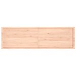 vidaXL Étagère murale 200x60x(2-6) cm bois de chêne massif non traité