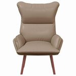 vidaXL fauteuil Cappuccino 69 x 74 x 93 cm Cuir artificiel