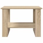 vidaXL Table basse Chêne Sonoma 72 x 50 x 50 cm Bois d'ingénierie