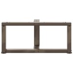 vidaXL Pieds de table basse en T  2 pièces  noir  70 x 25 x (30-31) cm  acier