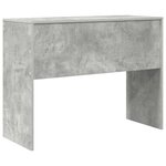 vidaXL Bureau Gris béton 100 x 40 x 76 cm Bois d'ingénierie