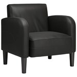 vidaXL Chaise de canapé avec accoudoirs noir 54 cm similicuir