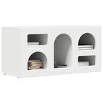 vidaXL Meuble TV Blanc 80 x 35 x 40 cm Bois d'ingénierie