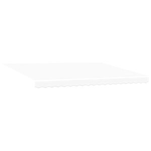 vidaXL Toile de rechange pour store banne Blanc 450 × 300 cm Toile