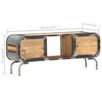 vidaXL Meuble TV 110x30x42 cm Bois massif de manguier