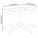 vidaXL Chaise de relaxation avec tabouret Patchwork Tissu