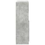 vidaXL Ensemble d'armoires de cuisine 2 Pièces gris béton bois ingénierie