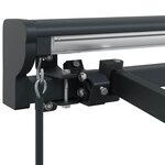 vidaXL Cadre de auvent manuel Réglable Anthracite 4 5 × 3 5 m Acier