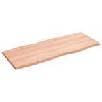 vidaXL Dessus de table bois chêne massif traité bordure assortie