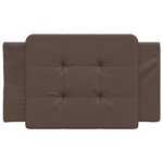 vidaXL Coussin de tête de lit Zadar marron 90 cm similicuir