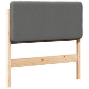 vidaXL Tête de lit capitonnée Marron et gris clair 75 cm Pin massif