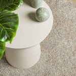 vidaXL Tapis ISTAN à poils longs aspect brillant beige Ø 100 cm