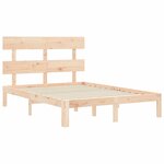 vidaXL Cadre de lit sans matelas 140x200 cm bois massif de pin