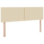 vidaXL Lit avec rangement et matelas avec matelas Crème 140 x 190 cm