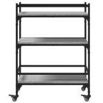 vidaXL Chariot de cuisine sonoma gris 65x40x86 5 cm bois d'ingénierie